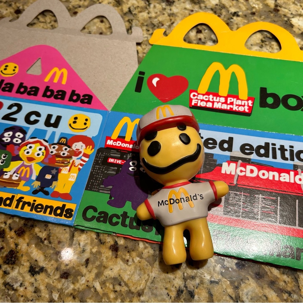 McDonald's Cactus Buddy Flea Market Toy and Box